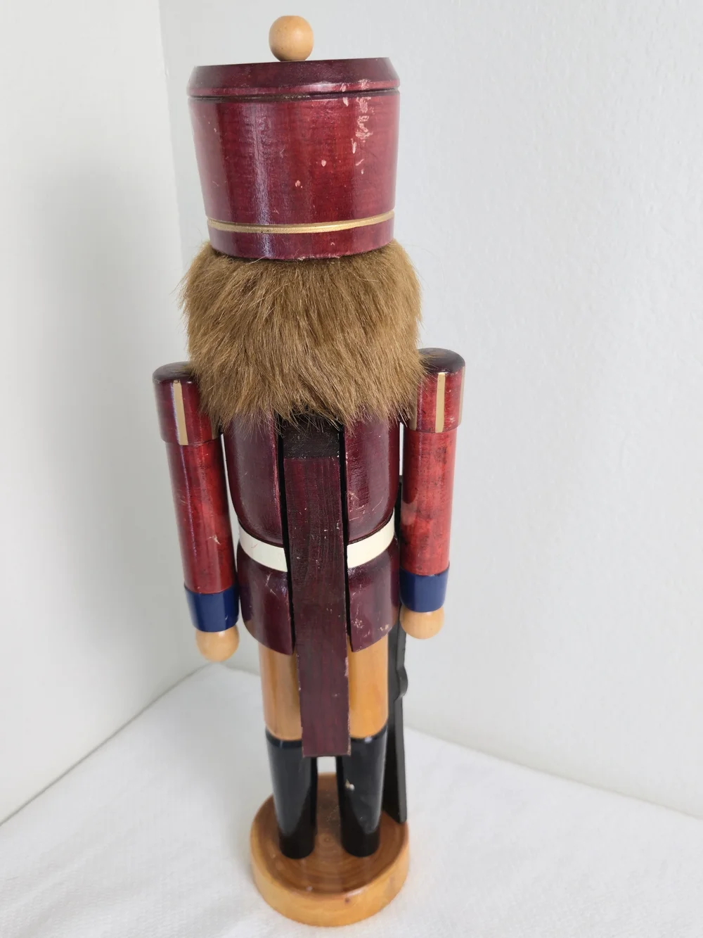 Vintage Wooden Soldier Nutcracker Guard Rifle Christmas Decor 20